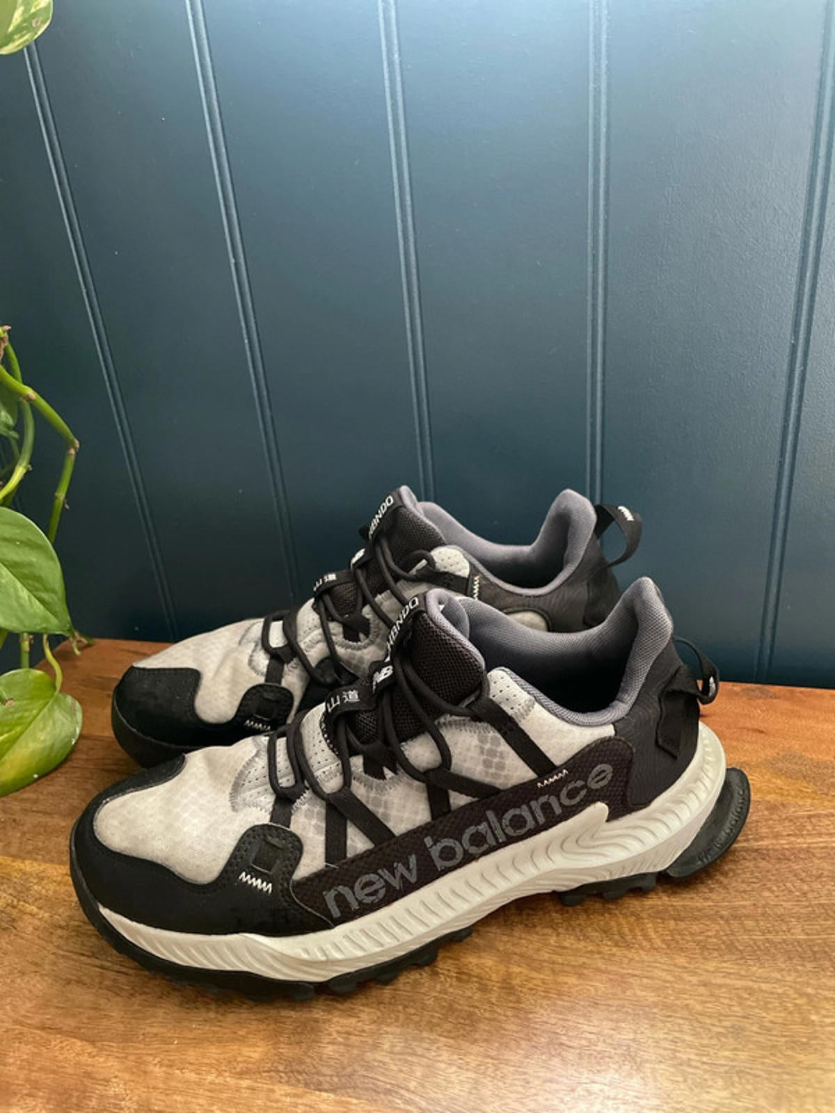 Men's New Balance Shando Chunky Sole Trainers In Black/White - UK 9 - 1635