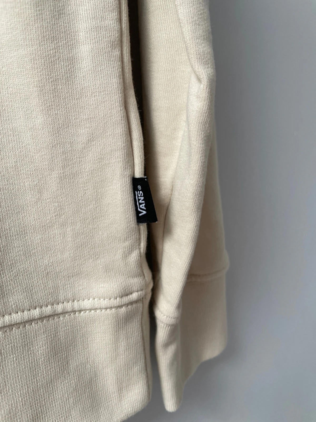 Mens Vans Long Sleeve Printed Crew Neck Sweatshirt Top In Beige - Small - 2031