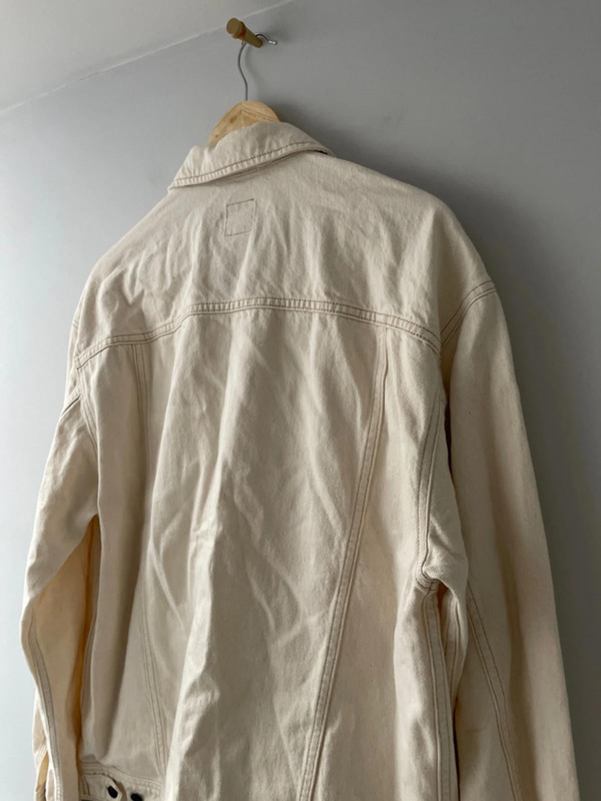 Men’s Lee Relaxed Rider Denim Jacket In Ecru - Medium - 2377