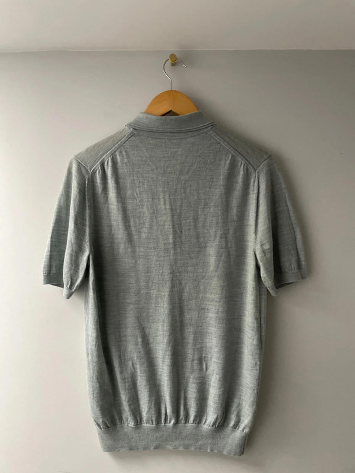 Men’s Reiss premium wool knitted polo top - Medium