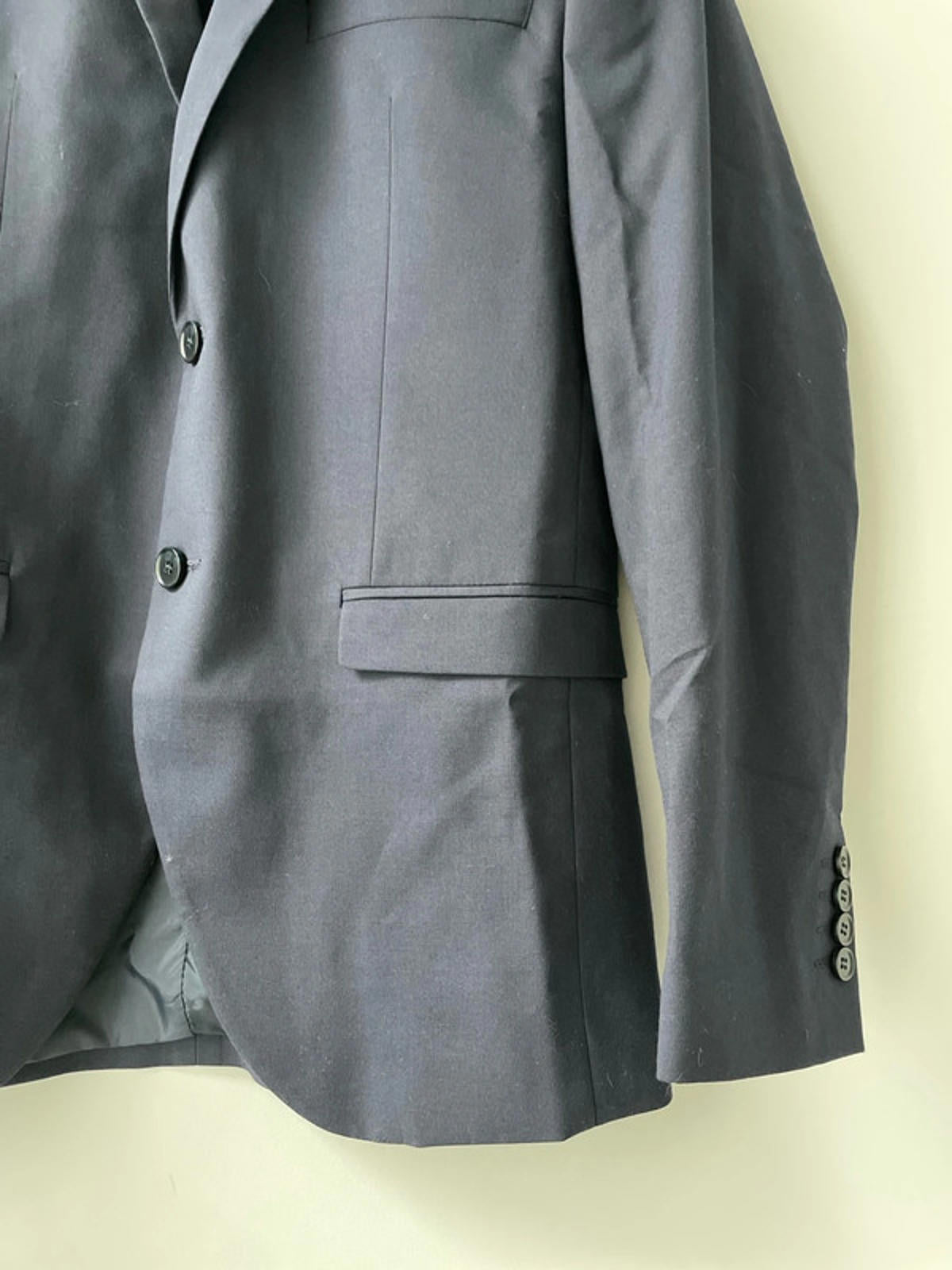 Men’s Selected Homme Double Button Blazer Jacket In Navy - 2283 - Medium