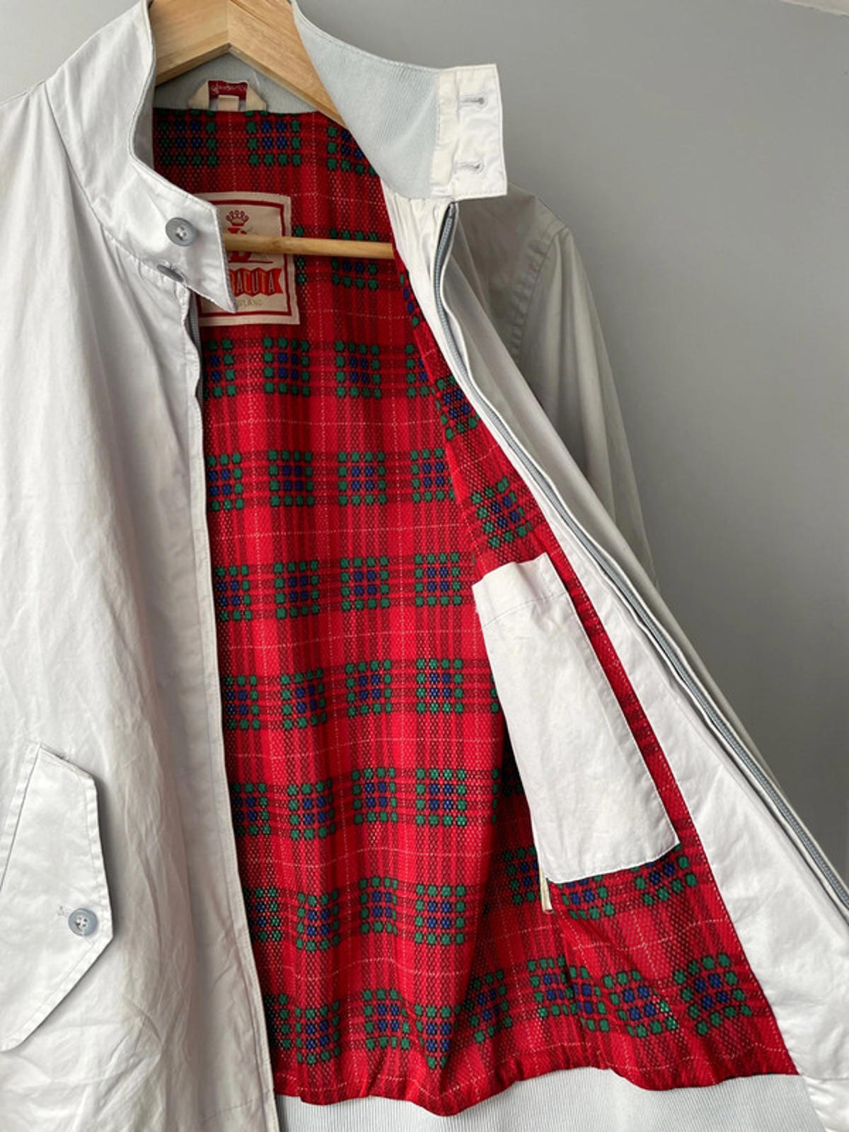 Men’s Baracuta G9 Premium Harrington Jacket In Grey - Small - 2067