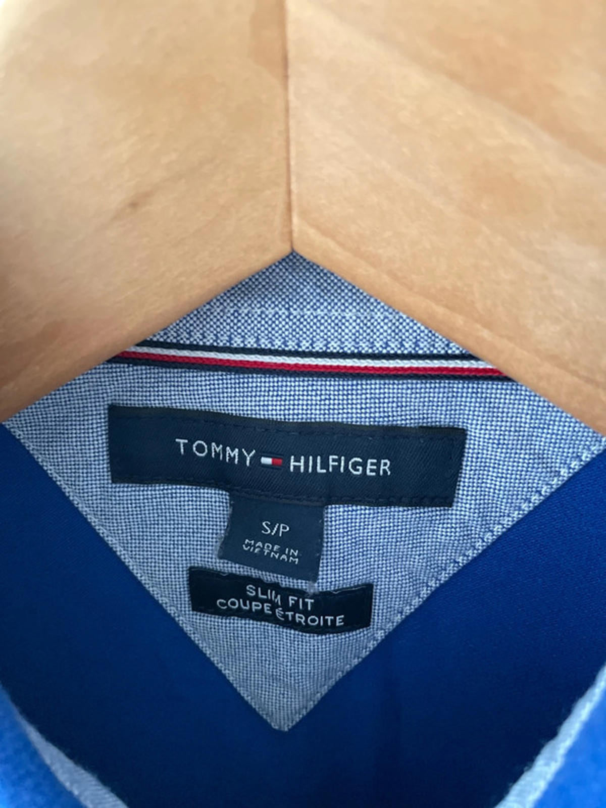 Men’s Tommy Hilfiger Slim Fit Blue Polo Top - Small - 1592