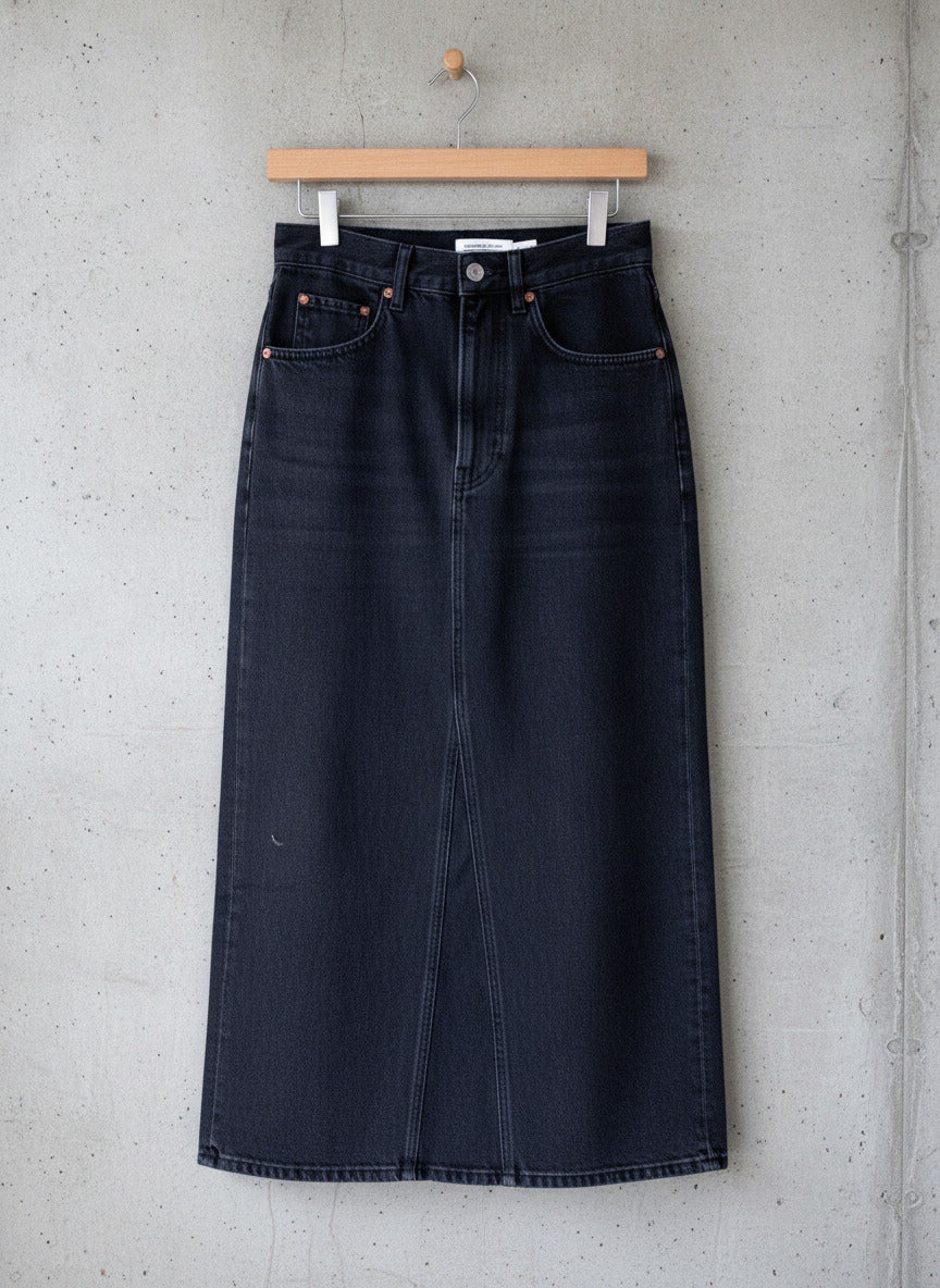 Women’s & Other Stories Long Denim Skirt In Black - UK6 - 1812