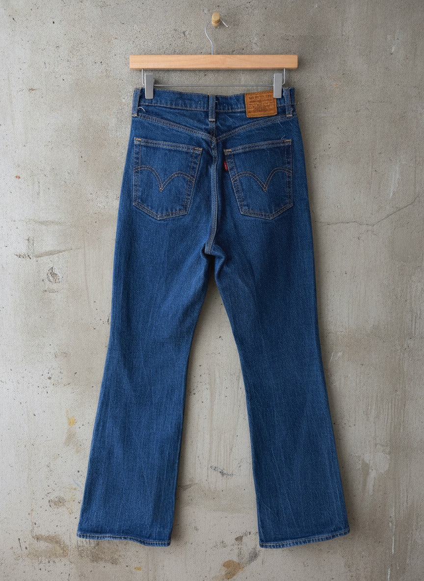 Women’s Levi’s High Waisted Ribcage Bootcut Fit Jeans In Navy- W27/L31 - 3746