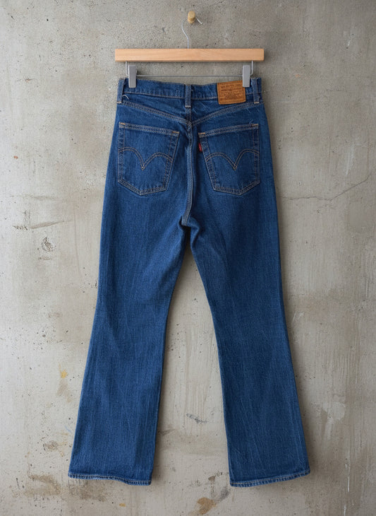 Women’s Levi’s High Waisted Ribcage Bootcut Fit Jeans In Navy- W27/L31 - 3746
