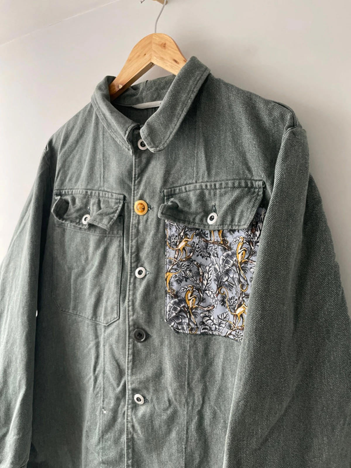 Women’s Iconic by Sophie Denim Jacket with Floral Pocket Detail - Medium- 2488