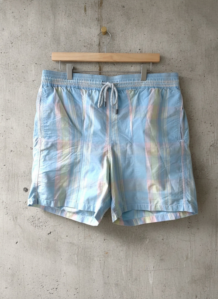 Men’s Vilebrequin Designer Checked Swim Shorts in Blue - XXXLarge - 3114