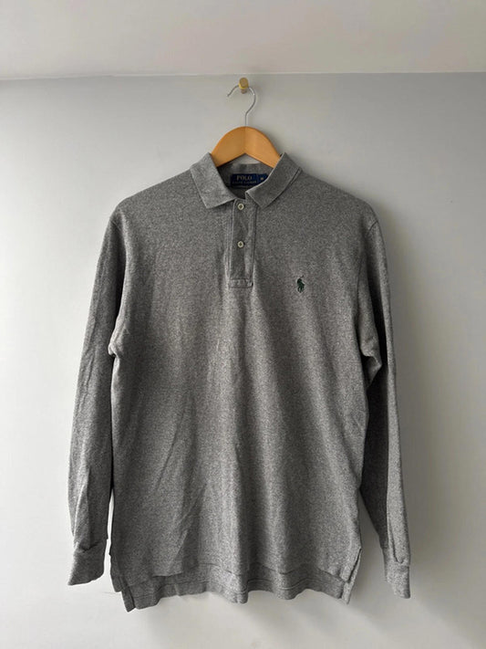 Mens Ralph Lauren premium long sleeve polo top -Medium