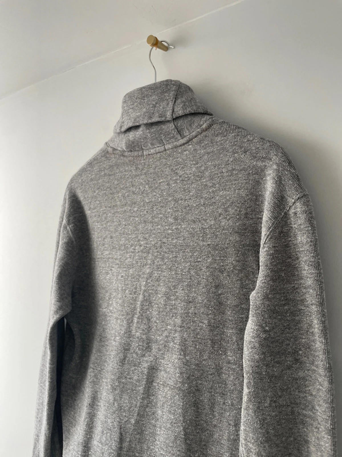 Men’s Ralph Lauren Shawl Collared Jumper Top In Grey - Small - 2263