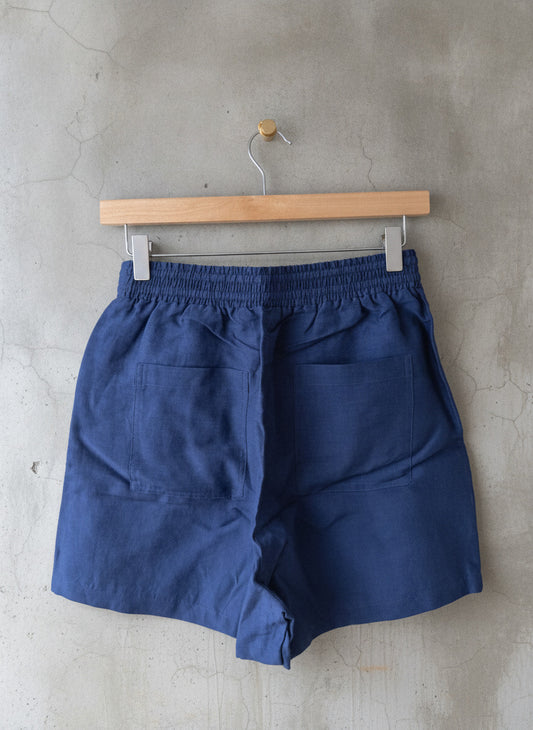 Women’s & Other Stories High Waisted Linen Shorts In Navy - XSmall - 3365