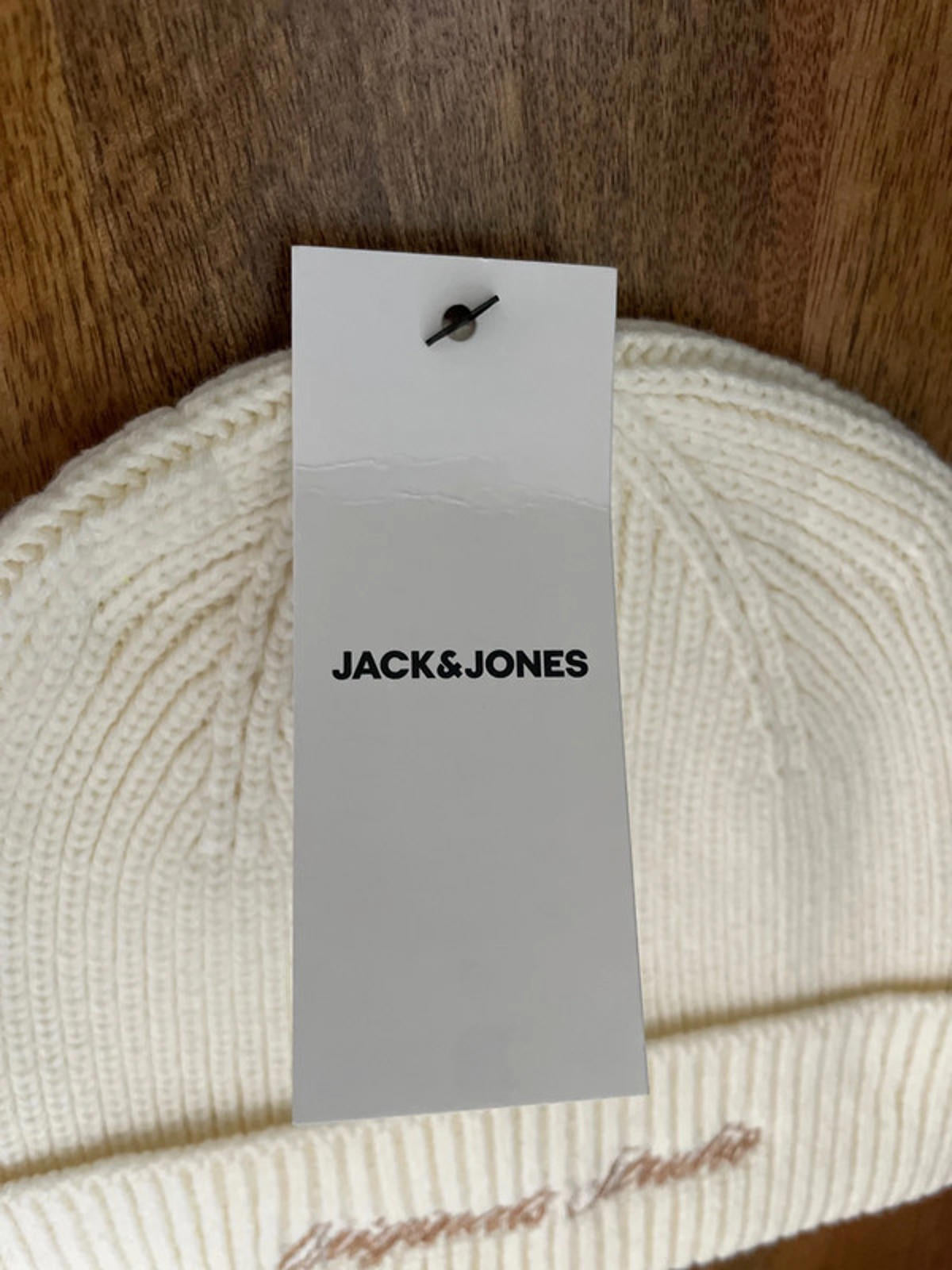 Mens Jack & Jones Original Studio Beanie Hat In Cream - One Size - 2228
