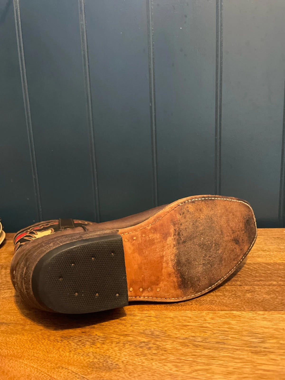 Women’s Buffalo Premium Leather Hand Crafted Cowboy Boots - UK5- 2575