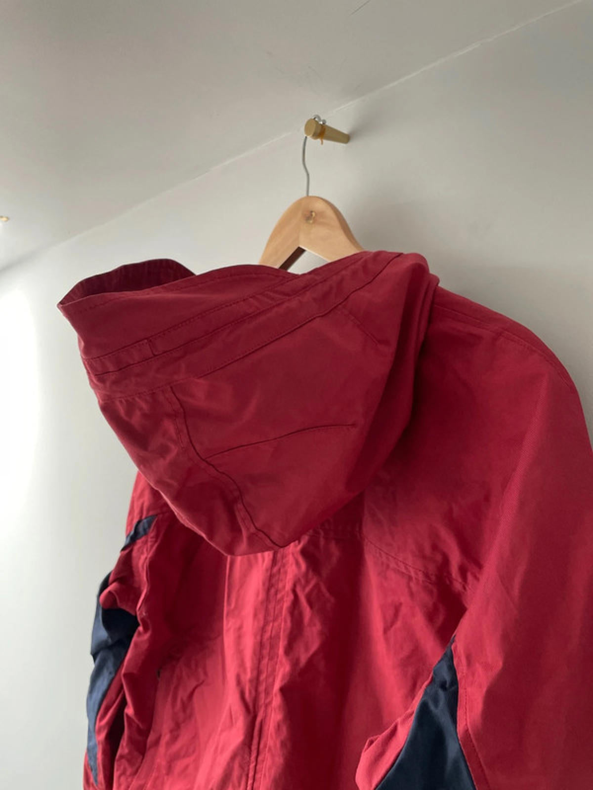 Men’s Pretty Green Hooded Parka Jacket Coat In Red - Medium - 2272