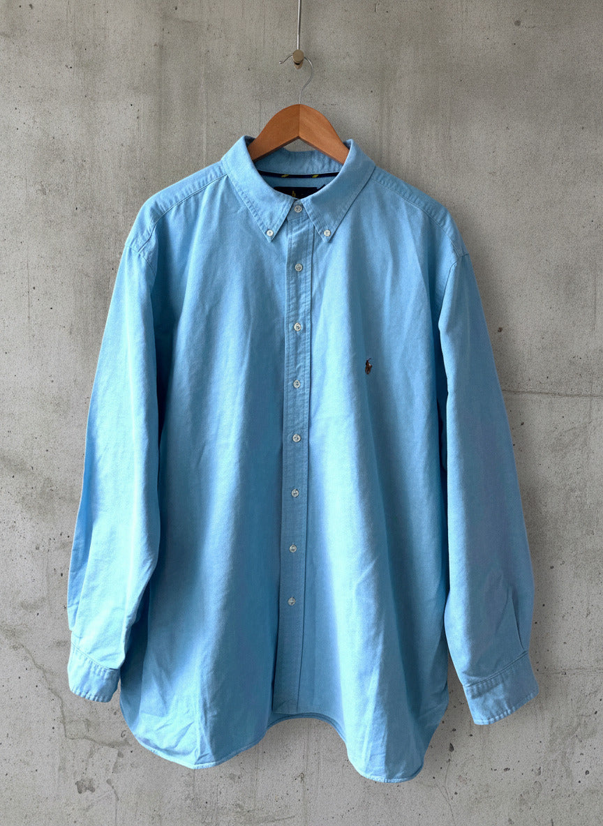 Men’s Ralph Lauren Classic Fit Oxford Chambray Shirt In Blue - XXLarge - 2715
