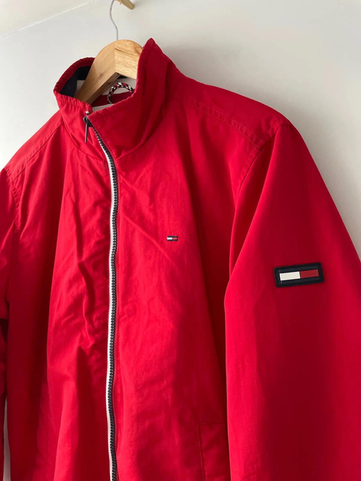 Men’s Tommy Hilfiger Classic Harrington Jacket in Red - Small - 2287