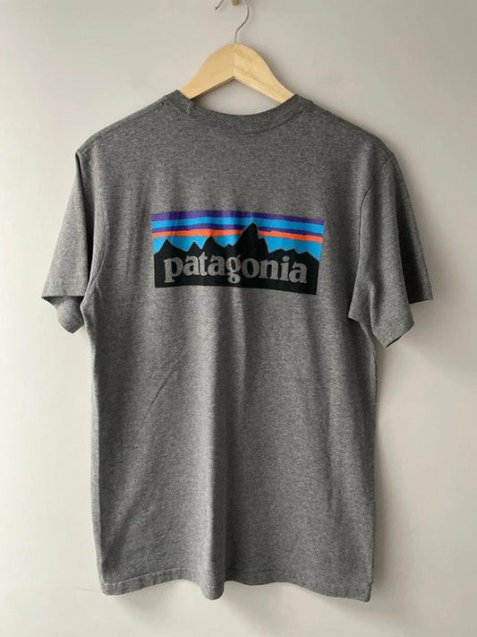 Men’s Patagonia Crew Neck Printed T-shirt In Grey - Medium - 2343