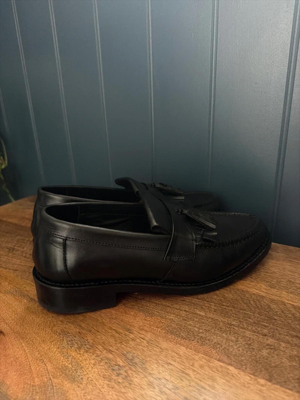Women’s Samuel Windsor Premium Leather Tassel Loafers In Black - Uk6.5 - 3297