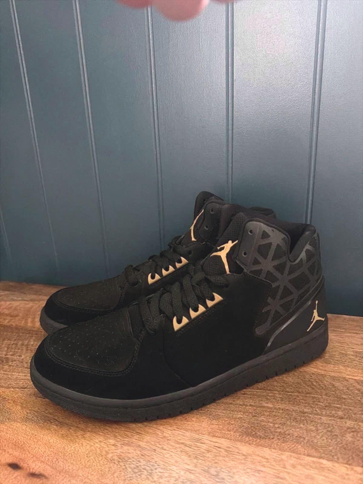 Men’s Nike Air Jordan 1 Flight 3 Basketball Trainers In Black - Uk9.5 -3300