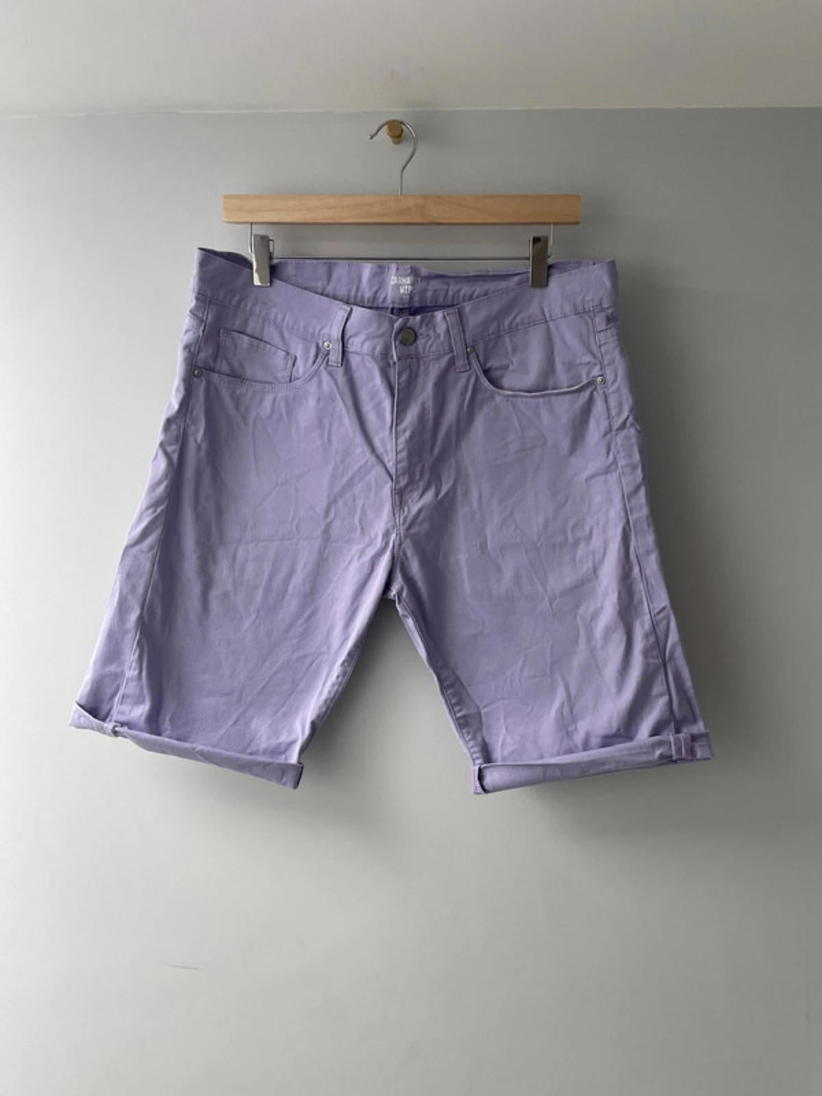 Men’s Carhartt WIP Swell Jeans Chino Shorts In Purple - W33 -1913