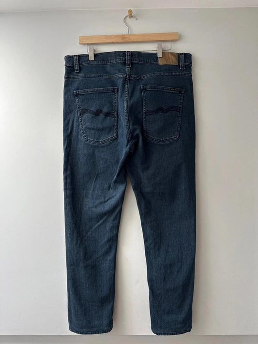 Men’s Nudie Lean Dean Slim Leg Jeans In Navy - W36/L34 - 0935