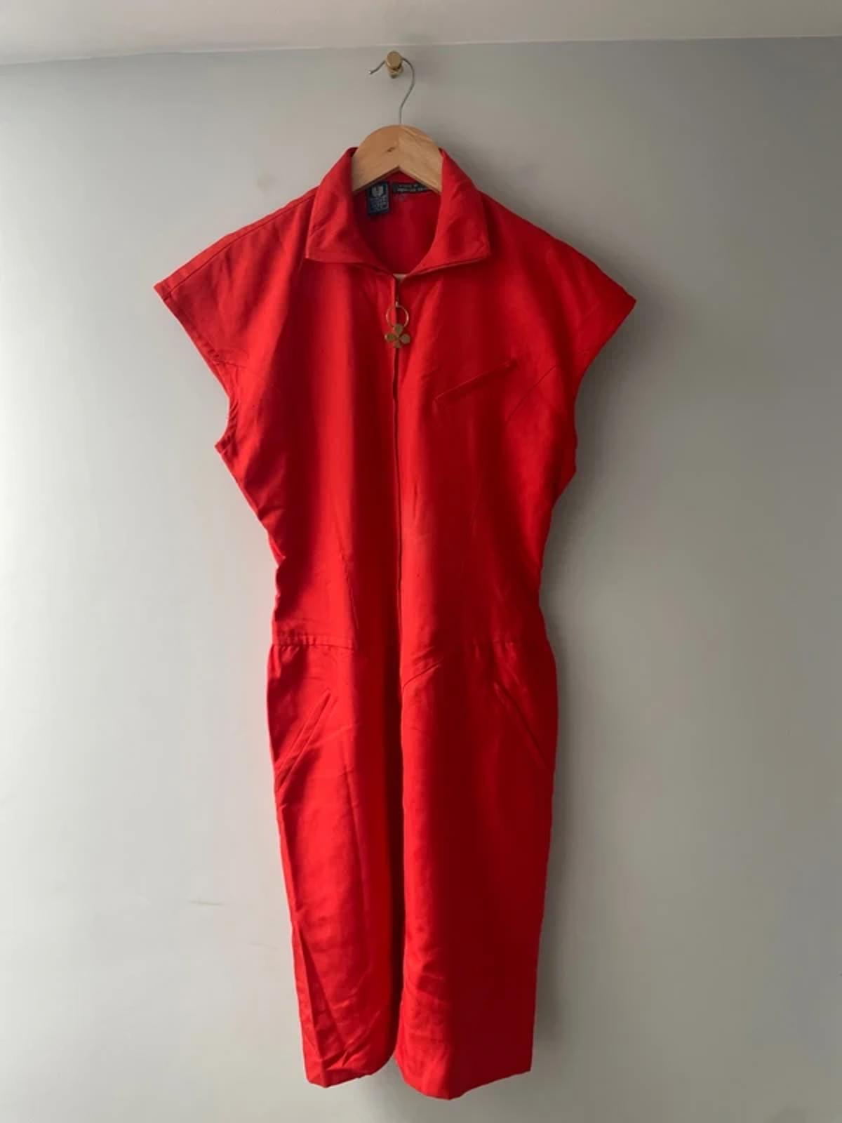 Women’s Emanuel Ungaro Designer Rare Find Cap Sleeve Dress In Red - UK8 - 3039