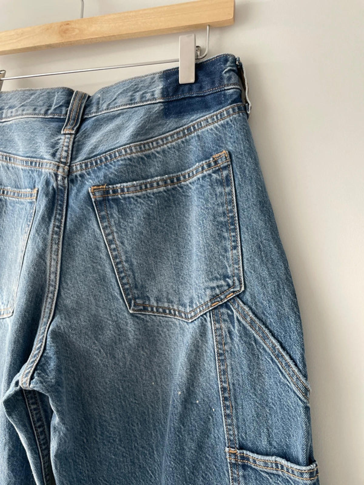 Women’s Abercrombie & Fitch Baggy Fit Cargo Jeans In Navy - W26/L30 - 2251