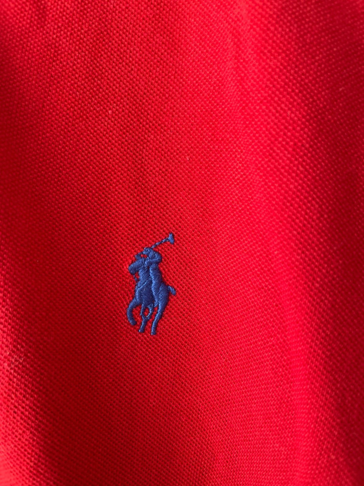 Men’s Ralph Lauren Custom Fit Polo Top In Red - Large - 1760