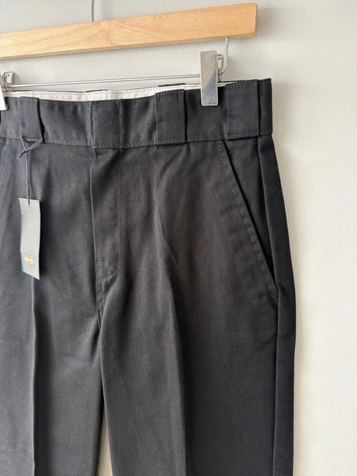 Women’s Dickies Elizaville Straight Leg Chino Trouser In Black - W28/L29 - 3376