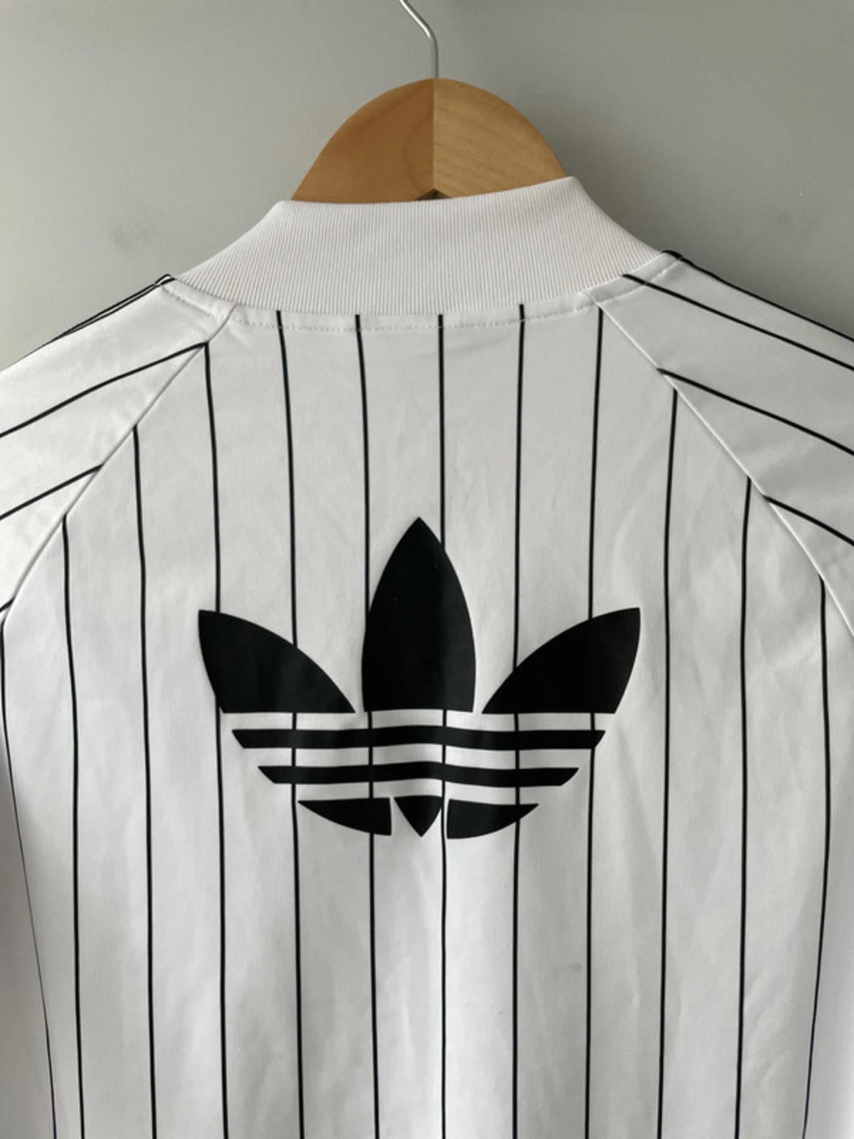 Women’s Adidas Premium Stripped Track Jacket in Black/White - UK6 - 2511