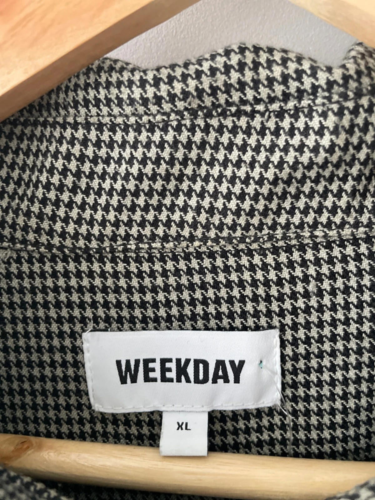 Men’s Weekday Mini Check Lightweight Harrington Jacket - XLarge - 2034