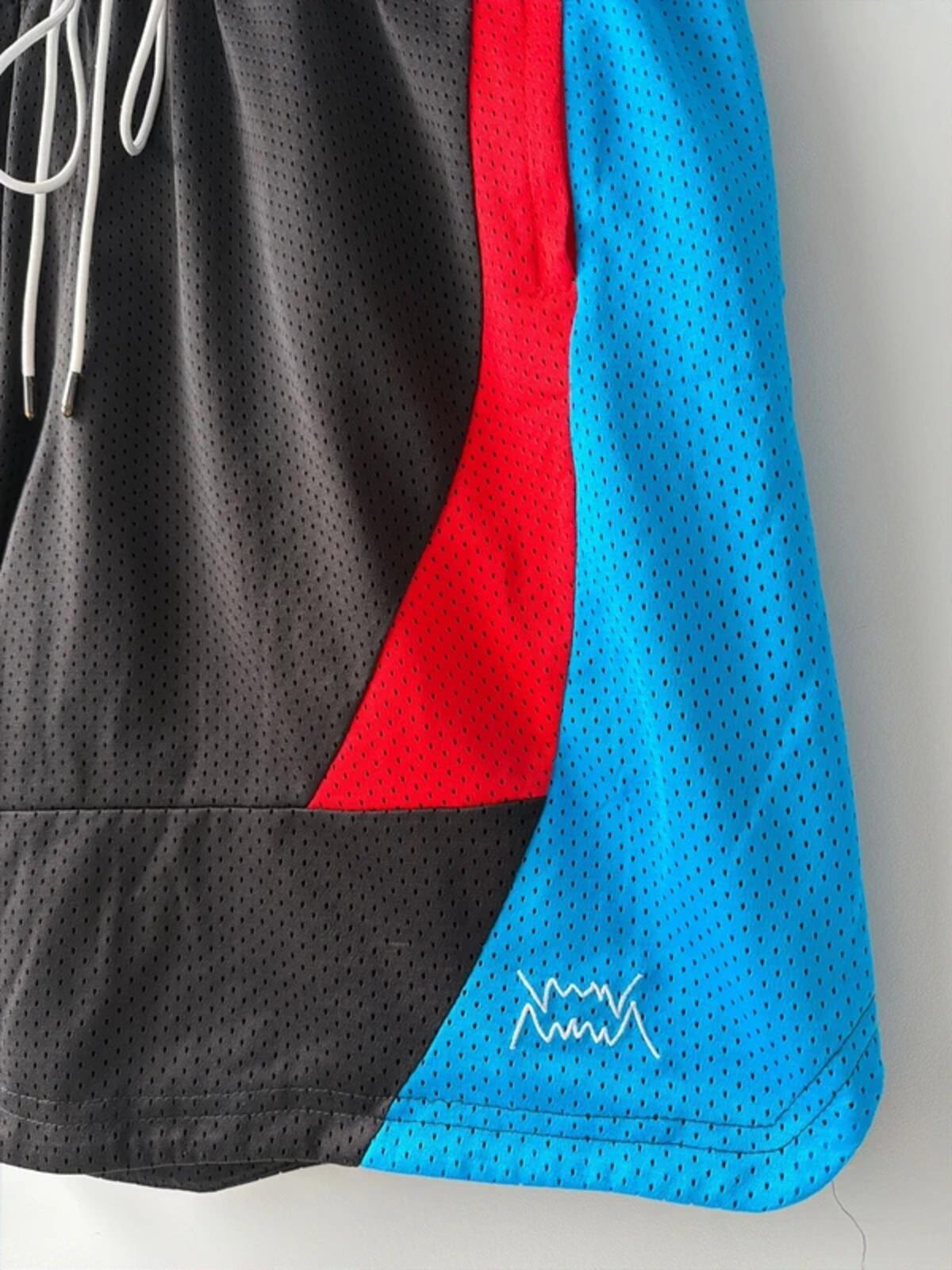 Men’s Puma slashing baggy oversized fit basketball shorts in black - w36 - 3405