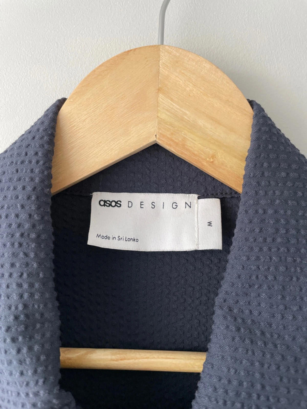 Men’s Asos Design Smart Button Through Seersucker Jacket in Navy - Medium - 1573