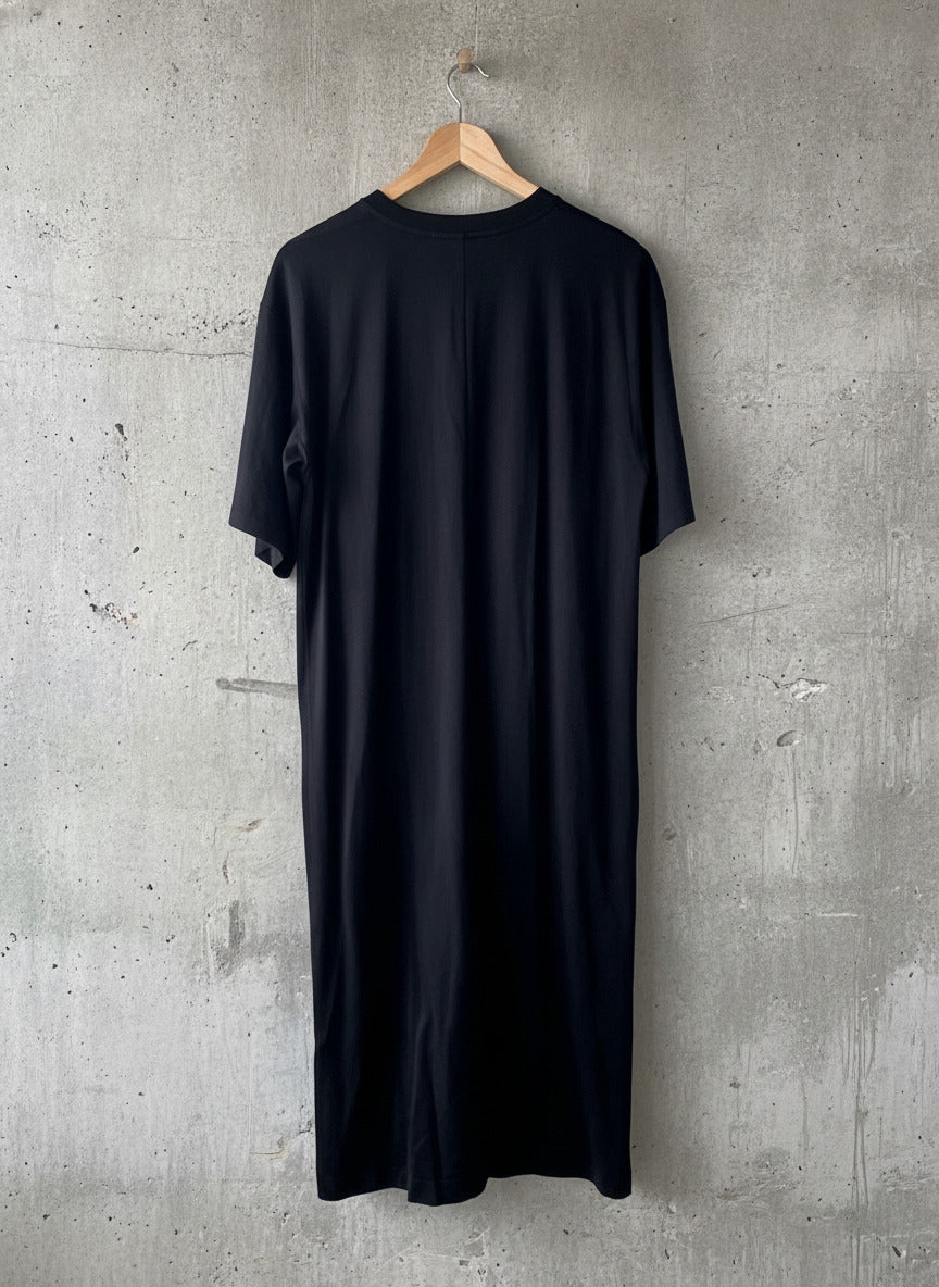 Women’s Arket Longline Drape Dress With Front Pleat Details In Black -Small-2004