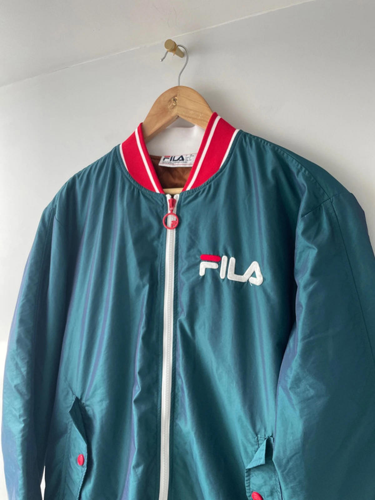 Men’s Fila Limited Edition Oversized Embroidered Sklyer Bomber Jacket - Small - 2059