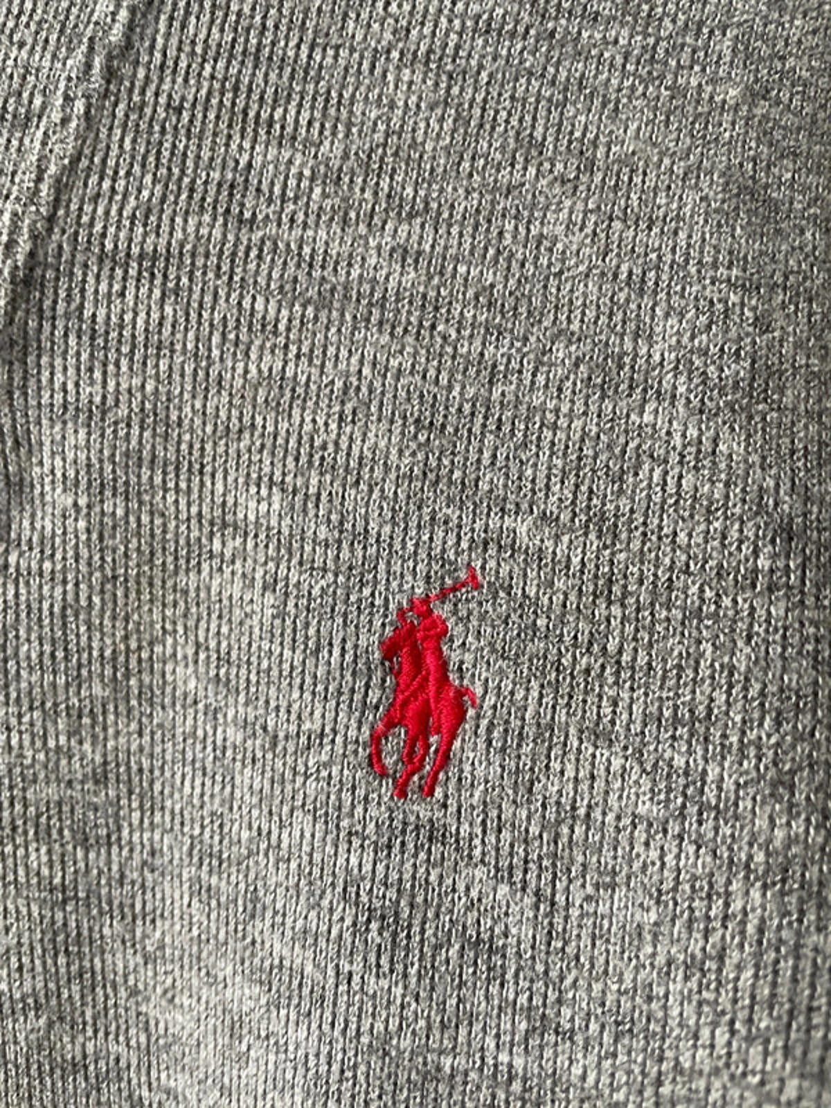 Men’s Ralph Lauren Shawl-Collared Jumper Top In Grey - Large - 2314