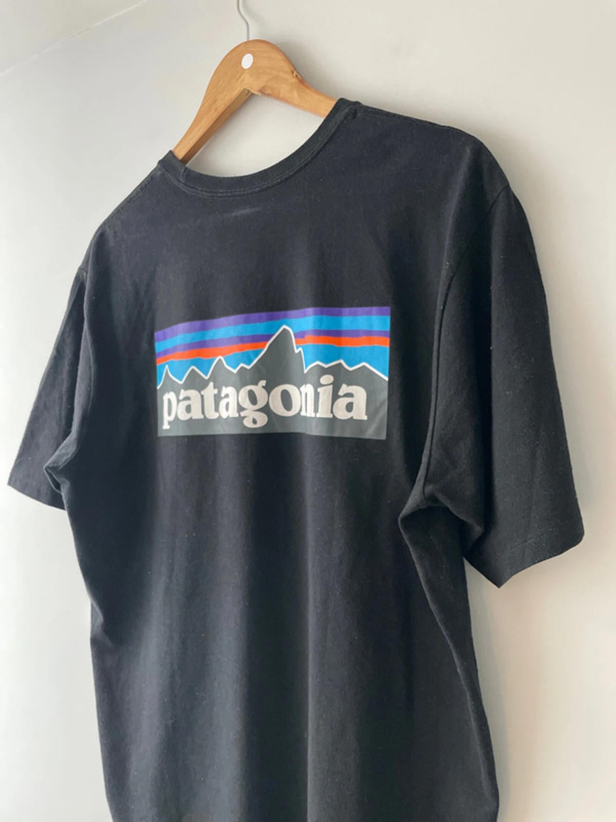 Men’s Patagonia Crew Neck Printed T-shirt In Black - Medium - 2541