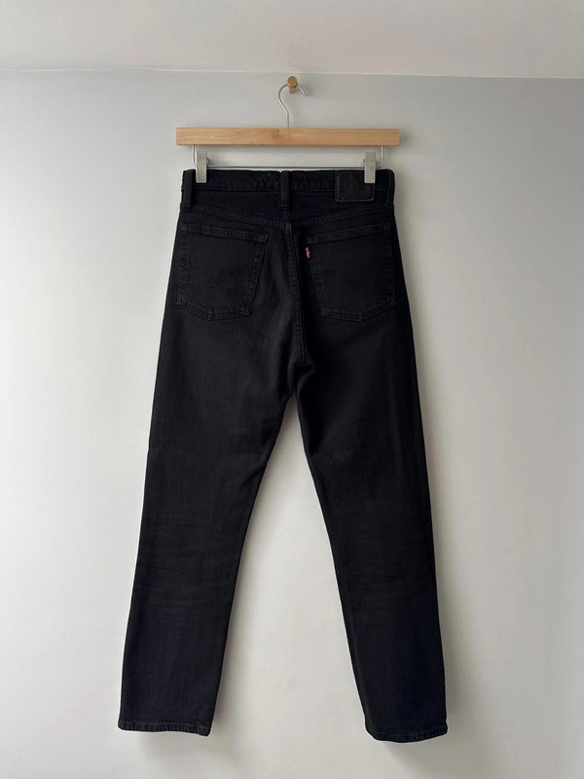 Women’s Levi’s Wedge Straight High Waisted Fit Jeans In Black - W25/L28 - 1957