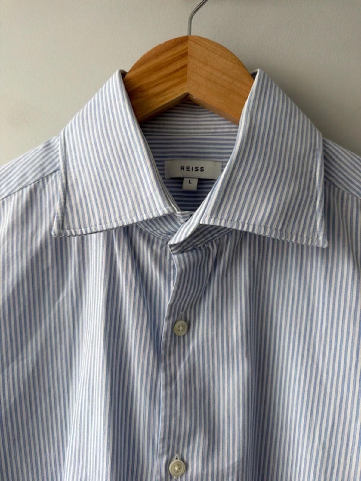 Men’s Reiss Long Sleeve Stripped Shirt - Large - 3398