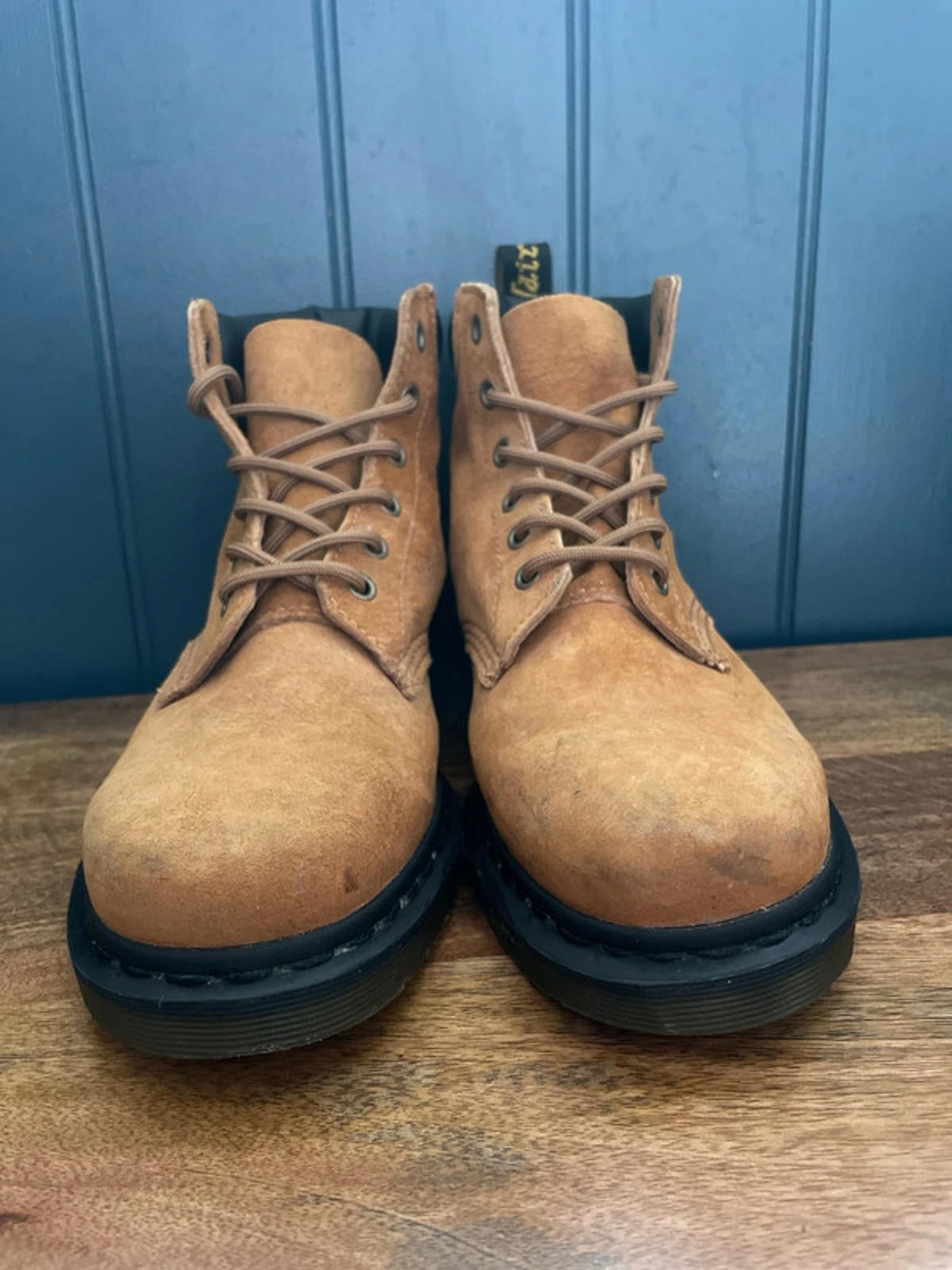 Women’s Dr Martens Soft Buck 939 Suede Lace Up Boots In Tan - UK 6 - 2358