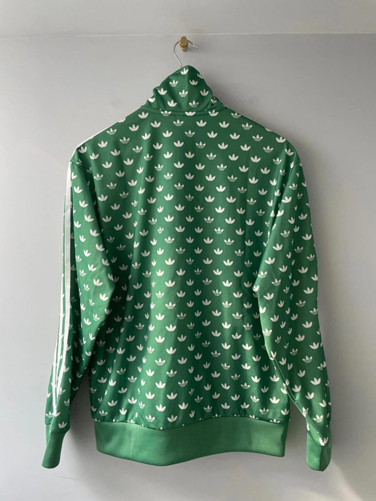 Women’s Adidas Monogram Firebird Track Jacket In Green - Medium -2573