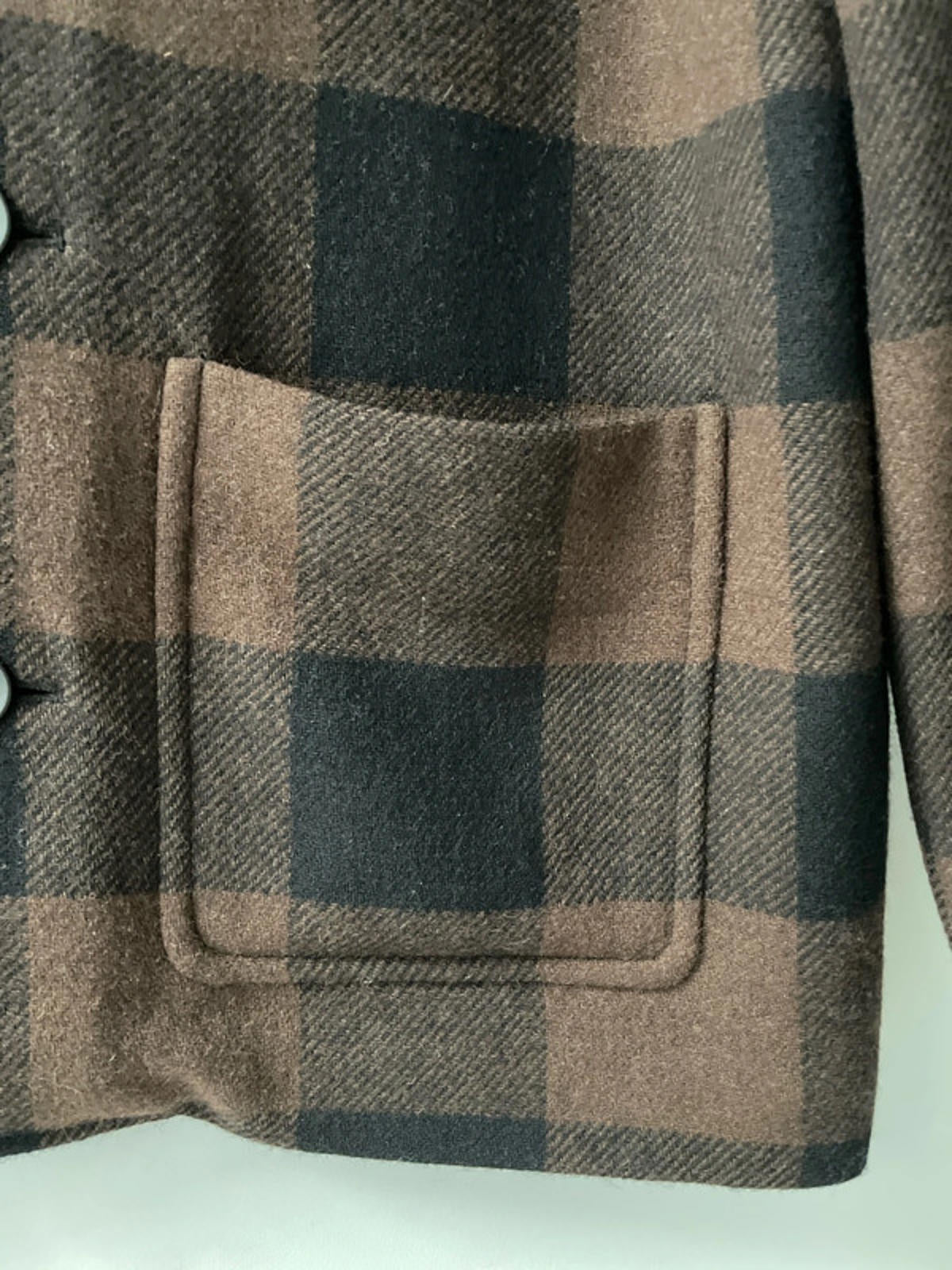 Men’s Tommy Hilfiger Premium Wool Checked Jacket In Brown - Medium - 2428 - £300 RRP