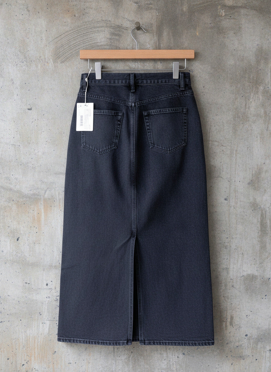 Women’s & Other Stories Long Denim Skirt In Black - UK6 - 1812