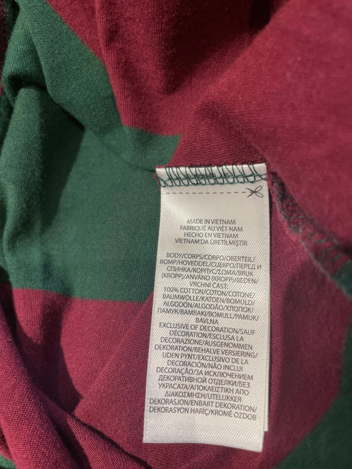 Men’s Ralph Lauren Stripped Hooded Rugby Shirt Top In Burgundy/Green - Medium - 2532