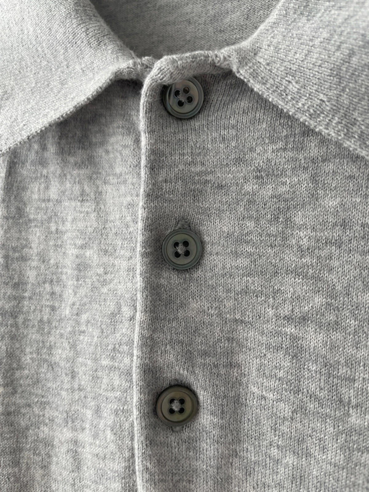 Men’s Reiss Premium Wool Knitted Polo Top In Grey - Small - 1674