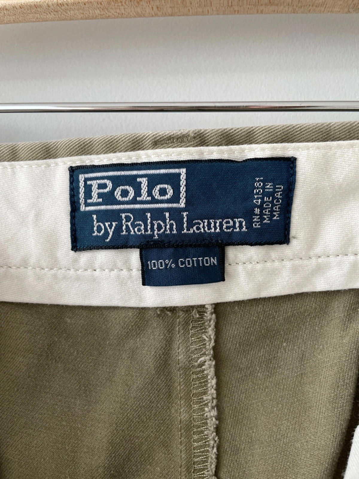 Men’s Ralph Lauren Premium Classic Chino Trousers In Khaki - W35/L30 - 1717