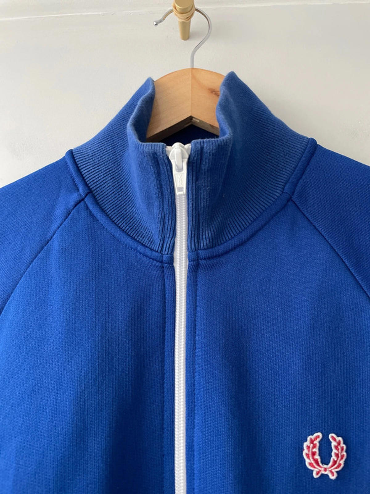 Men’s Fred Perry Vintage Track Jacket Top In Navy - Small - 2509