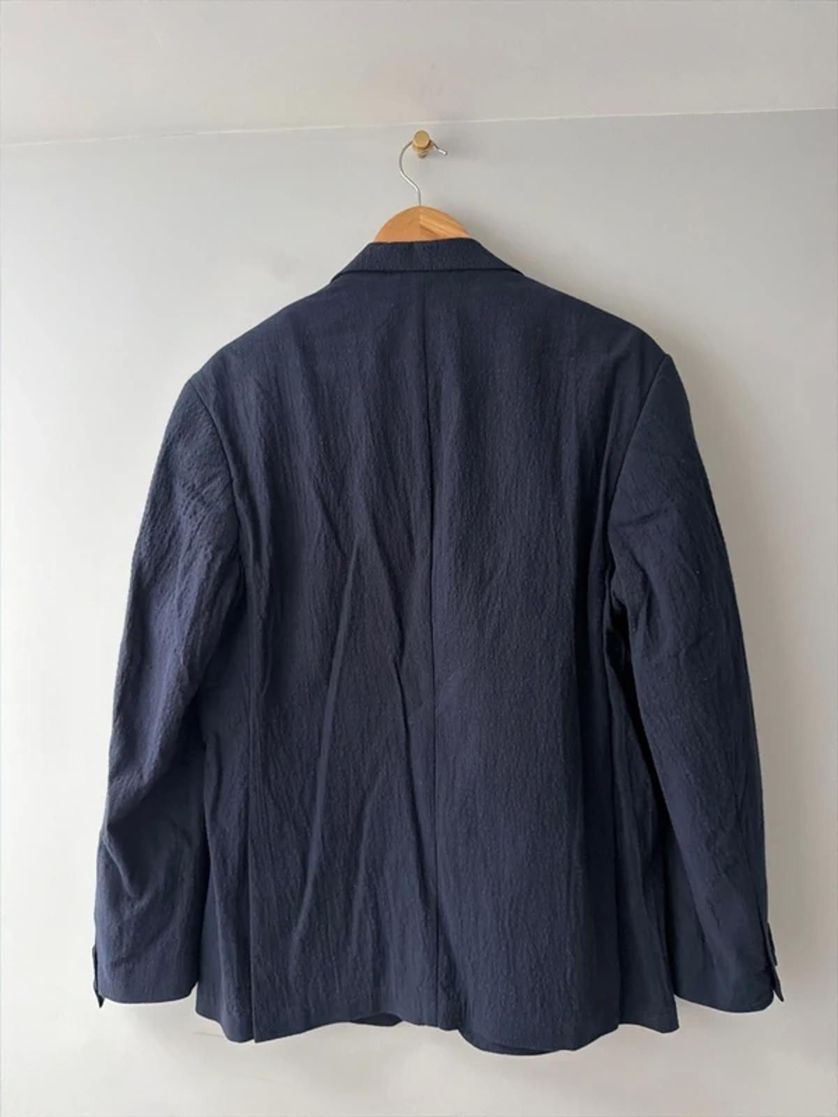 Men’s Jack & Jones Premium Linen Seersucker Blazer In Navy - Medium - 3282