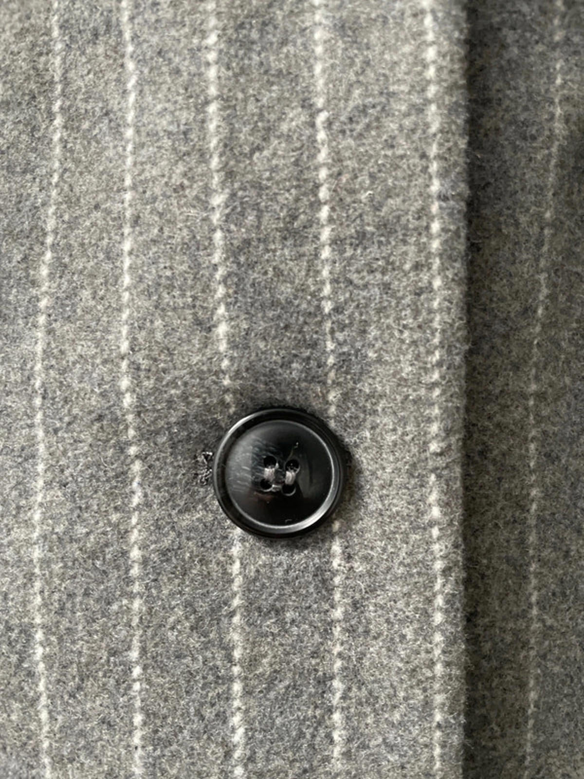 Women’s JDY Pine stripe 100% Wool Oversized Blazer Jacket In Grey - Small - 2331