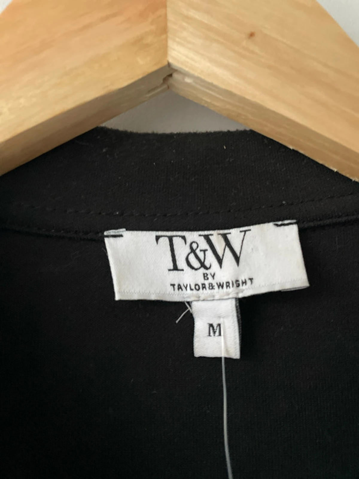 Men’s Tailor & Wright Full Zip Harrington Shacket In Black - Medium - 2546